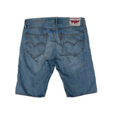 Levi's Men's 504 Jorts Straight Jeans Shorts Size W36 Light Wash Denim